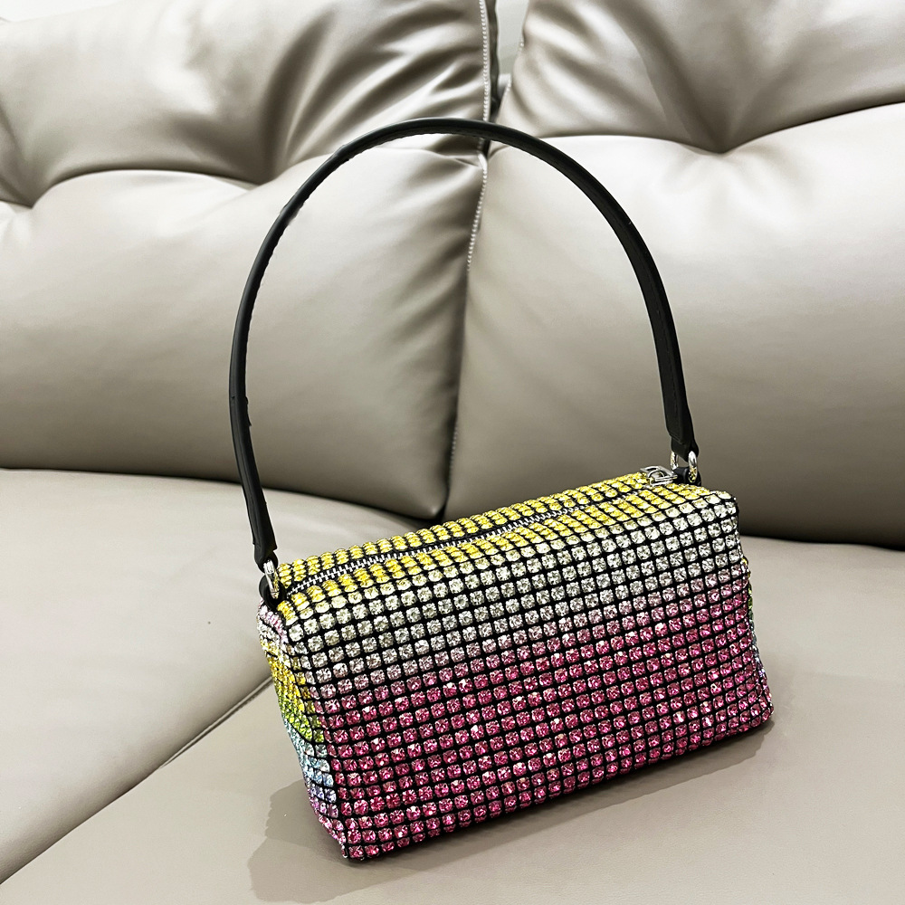 Borsa da donna transfrontaliera piena di diamanti borsa a tracolla borsa a tracolla con strass lucidi borsa da donna fatta a mano borsa da donna con diamanti_voghion.com