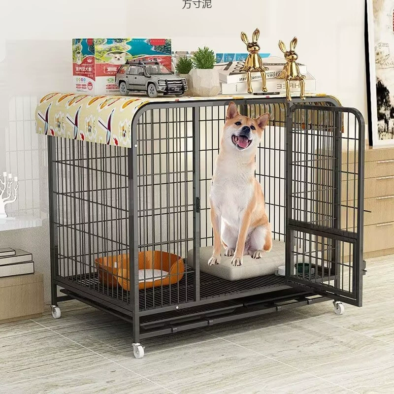 Клетка для собак для дома, для средних и крупных собак, Тедди, Корги, Шиба-ину, Голден Ретривер, большая клетка, заводская вольера