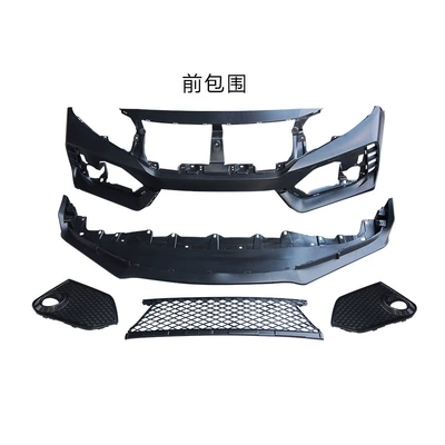 Rear Bumper Full Set of Front – Big Surrounded - set-honda-civic-typer-front-bumper-without-paint