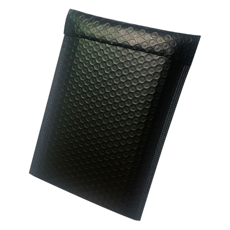 Empaquetado de ropa de burbujas negras autoadherentes Empaquetado de película de coextrusión de color al por mayor Bolsa de burbujas express de espuma de película nacarada