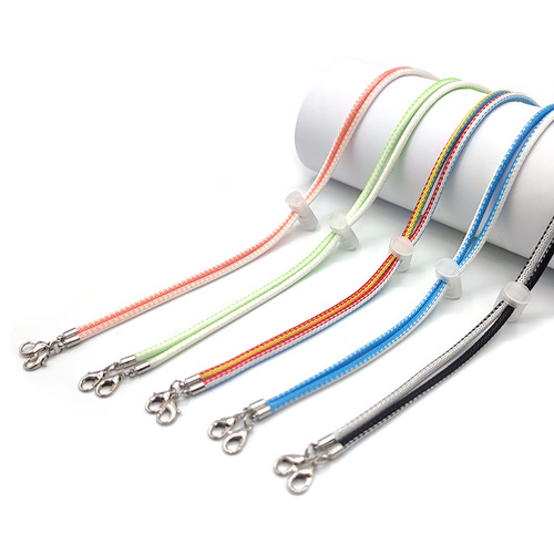 Cross-border best-selling new product dual-color waxed cord lanyard anti-loss cord eyeglass lanyard eyeglass cord