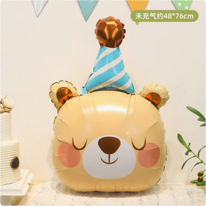 漫画の動物の形をしたヘリウム浮遊バルーン空飛ぶ赤ちゃんレギンス満月誕生日パーティーの装飾おもちゃアレンジメント|undefined