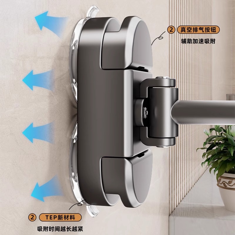 Ventosas de baño con lámpara espejo de maquillaje de pared retráctil espejo plegable sin perforación espejo de belleza de ampliación giratoria