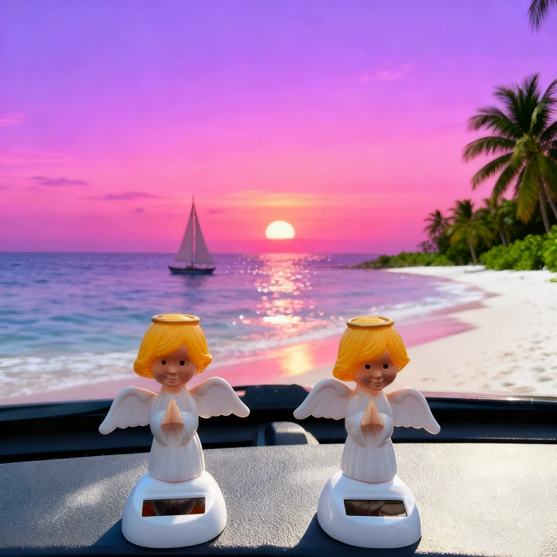 Хит продаж: солнечная фигурка ангела, поглощающая солнечный свет и автоматически качающаяся, подвесное украшение для салона автомобиля, креативный декор.