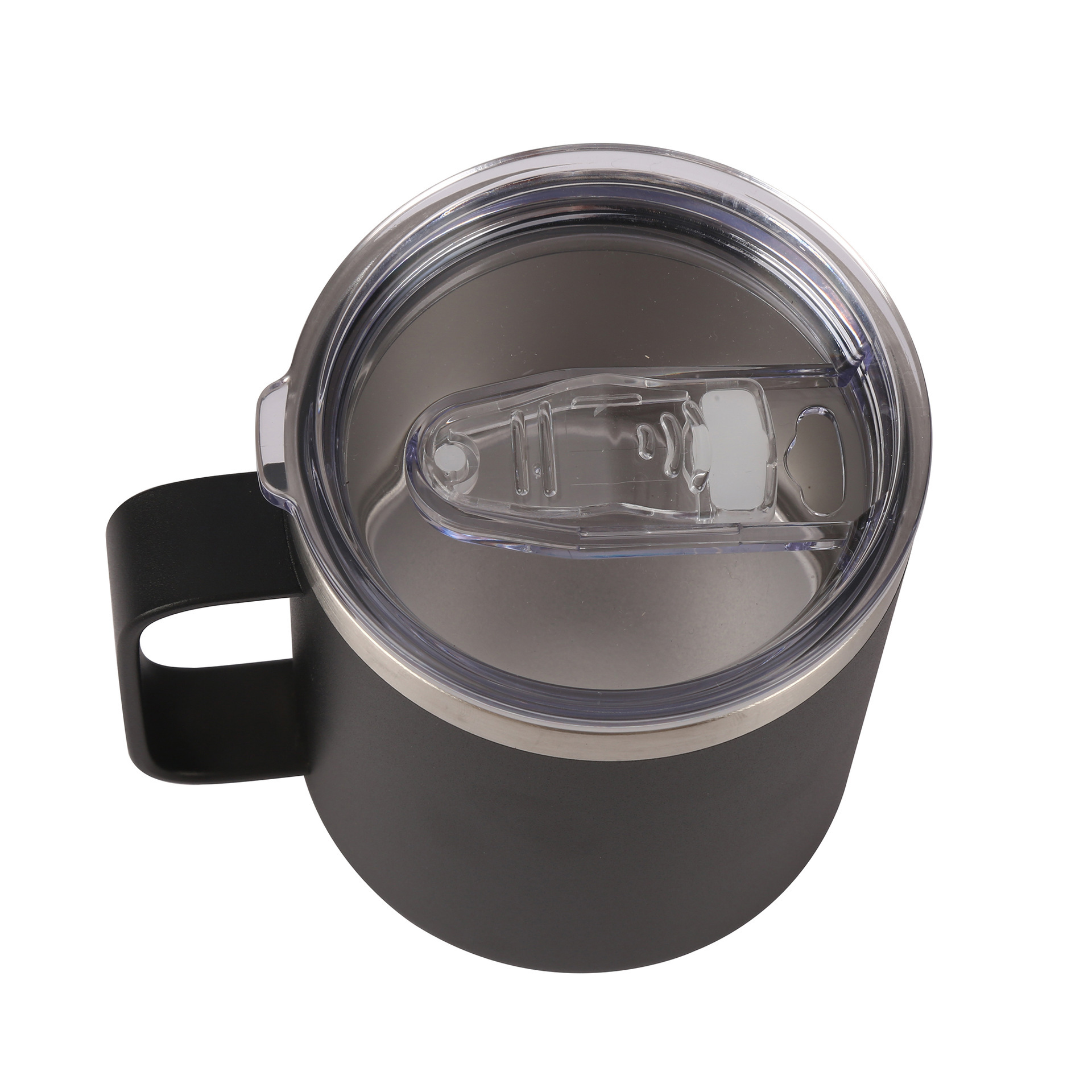 12oz oficina de té mango taza de café vacío doble taza portátil de mano 304 taza de acero inoxidable