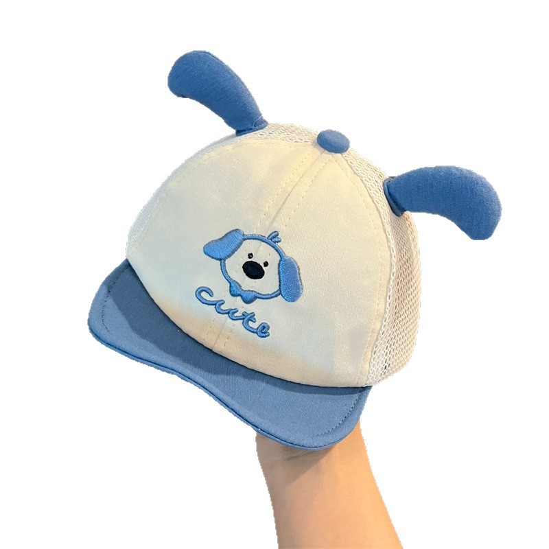 Sombrero de bebé verano estilo fino malla transpirable gorra de visera para bebés niños y niñas gorras de béisbol de protección solar de luna pequeña