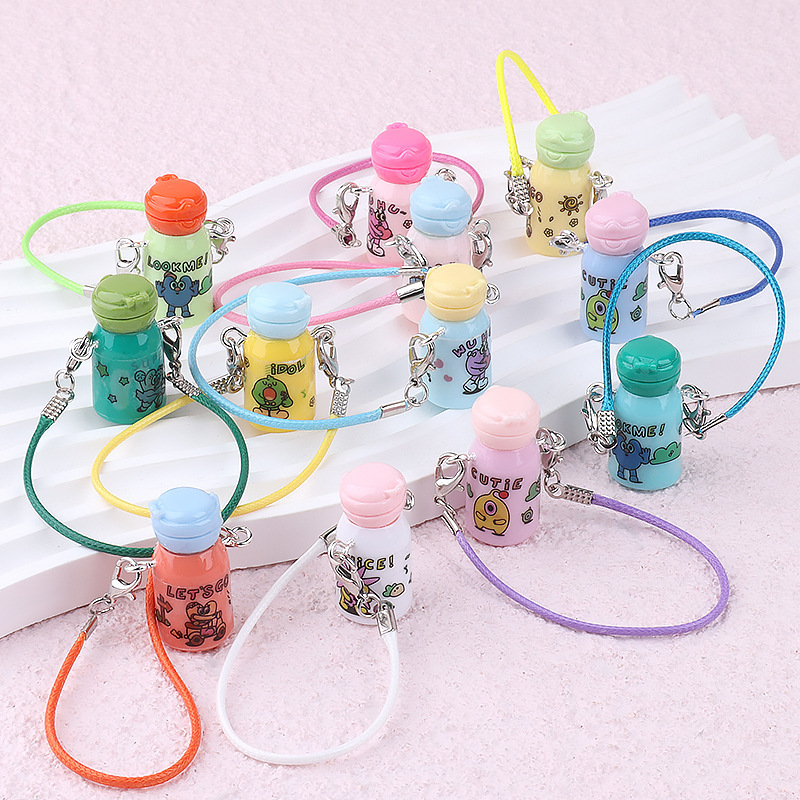 Mini Kettle Thermos Pendant Cute Simulation Diy Water Cup Cartoon Key Chain Bag Bag Doll House Hanging Ornaments