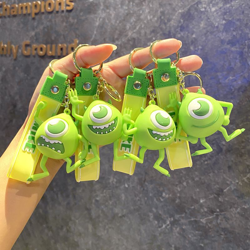 New big-eyed monocular cartoon keychain jewelry wholesale net red schoolbag pendant doll car key chain New big-eyed monocular cartoon keychain jewelry wholesale net red schoolbag pendant doll car key chain