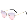 Fashionable sunglasses, glasses, cat's eye, gradient, internet celebrity, wholesale