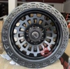16X8.5J-Black Black Border