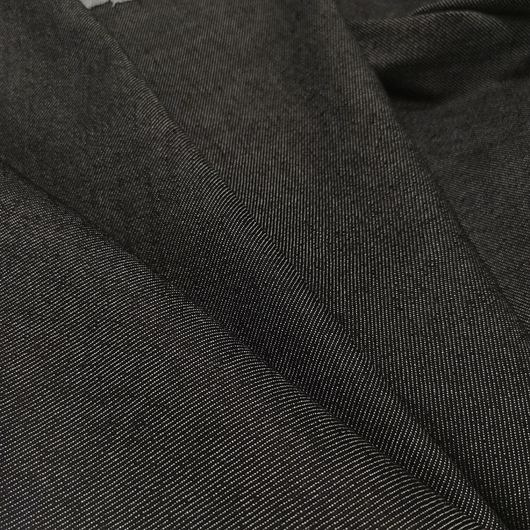 Precio atractivo contracción al por mayor negro elástico tela de telas denim rayadas image 4