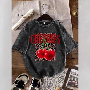 �羳�W�aPlus Size Summer Women's Fun Print Hip-Hop "Leopard
