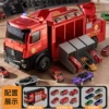 Universal ambulance play in water, fire truck