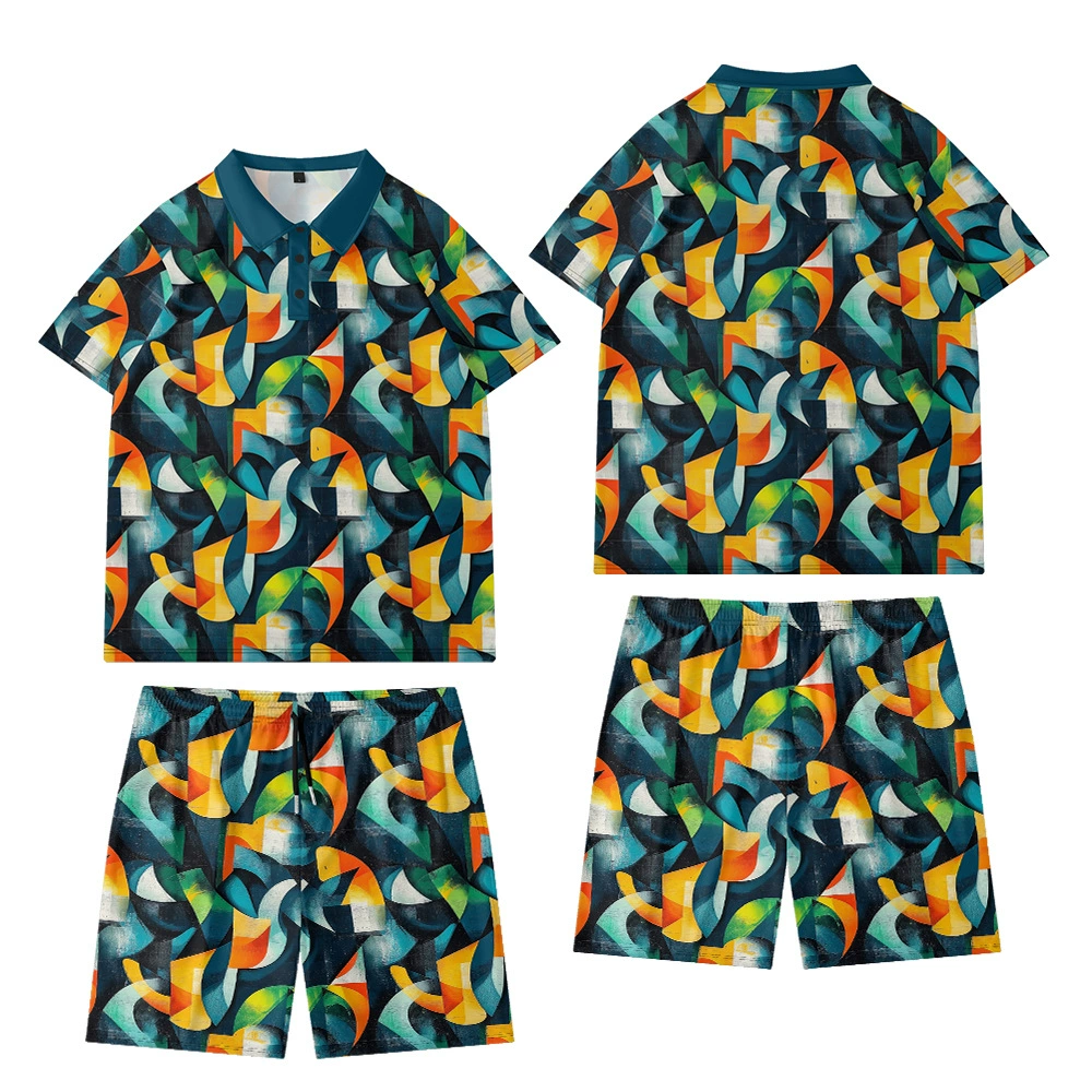 Summer universal polo, design set, European style, oversize, plus size