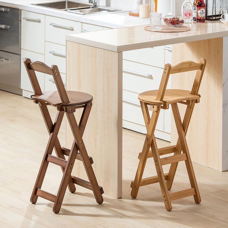 Folding stool, home use space-saving, camp stool, sturdy, convenient, high stool, simple stool, backrest chair, bench