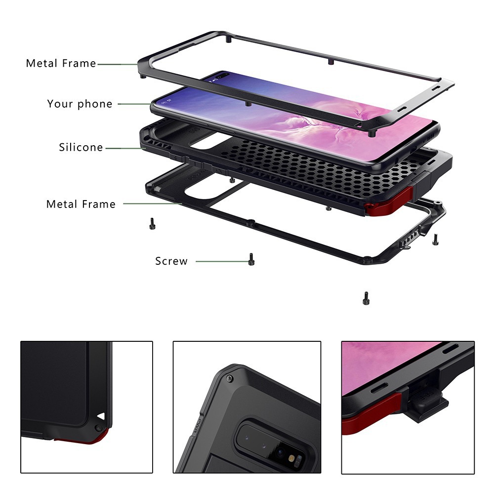 Compatible With IPhone 17 Pro Tank Metal Shockproof Phone Case 16 Sealed Anti-drop Dustproof Protective Cover 14_voghion.com