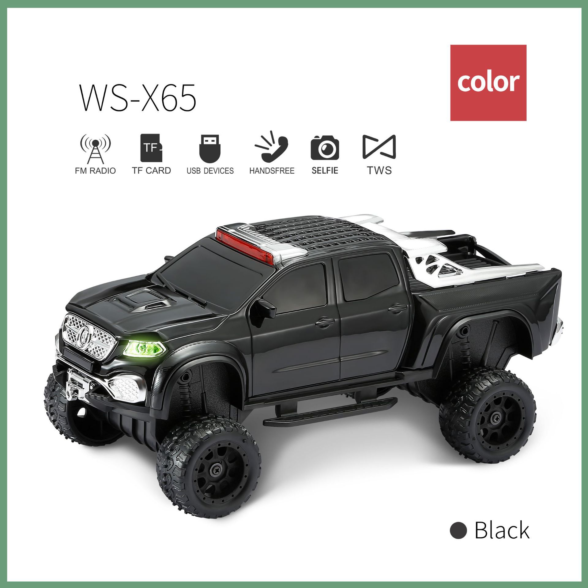 comercio exterior regalo transfronterizo modelo de automóvil modelo multifuncional altavoz bluetooth subwoofer FM radio selfie sonido