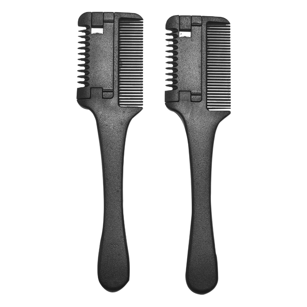 Herramientas de peluquería de doble propósito de corte de pelo peine pelo adelgazamiento portátil cuchillo de corte de pelo hoja de acero inoxidable peine