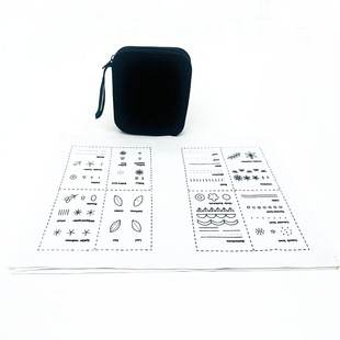 Cross-border Stitch Book Needle Loose-leaf Book DIY Stitch Book Handmade Fabric Embroidery Square Needle Book