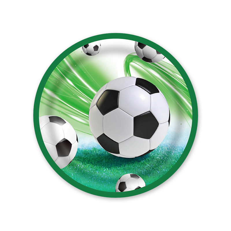 Juego de fiesta de cumpleaños para niños con tema de fútbol, vasos de papel desechables, bandejas de papel, manteles de papel, bandejas de papel para fiestas, platos