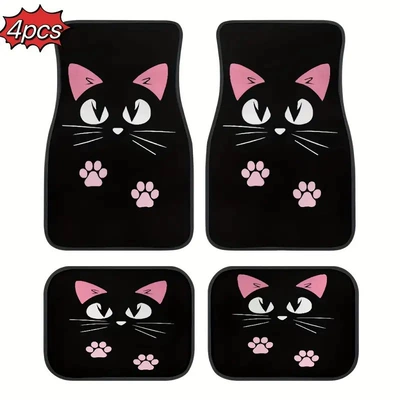 Stain-Resistant Floor Mats Cartoon Animation | Avtomobil döşəmə paspasları - dsn-foot-pad-59-3344cm-two-piece-set