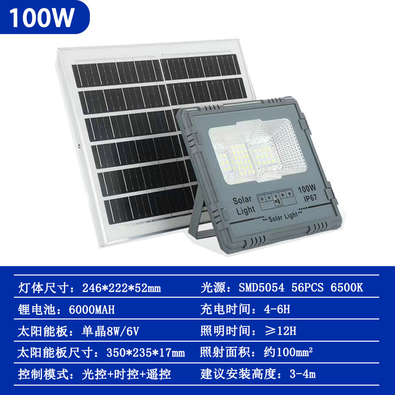 明鹰牌太阳能投光灯小区公园庭院灯超亮5054太阳能新款泛光灯批发|undefined