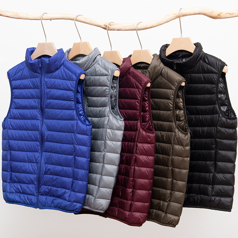 2024 New Men's Winter down Vest, Lightweight Outerwear, Thin down Jacket, Men's Large Size Vest, Trendy 2024 New Men's Winter down Vest, Lightweight Outerwear, Thin down Jacket, Men's Large Size Vest, Trendy