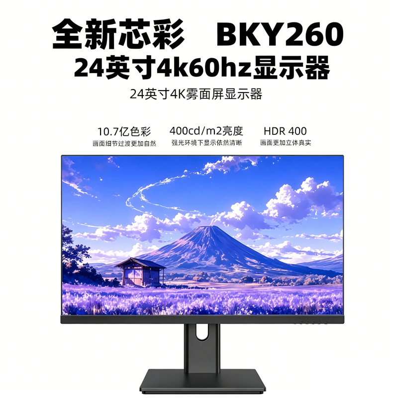 Bky 260-24.4inch K Monitor Bky270 27-Inch 4K Screen Vertical Screen Projection Desktop Computer Notebook Bky 260-24.4inch K Monitor Bky270 27-Inch 4K Screen Vertical Screen Projection Desktop Computer Notebook