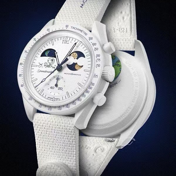 2024 Foreign Trade Men's European Co-Branded Rubber Case Super Luminous 6-Hand Quartz Watch Factory Direct Sales One Piece