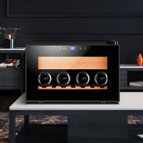 Qielong 25C Cigar Cabinet, Cedar Wood Mini Cigar Humidor, Home Use Small Embedded Aging Cabinet