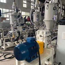 工厂生产 玻纤PP复合塑料吸管生产线带牵引 圆管挤出机设备