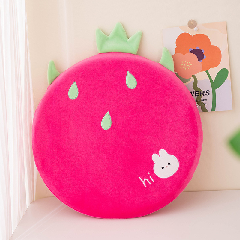 Yuanqi animal lindo almohadilla de fruta redonda almohadilla de memoria almohadilla de algodón de rebote lento estudiante de oficina sedentaria