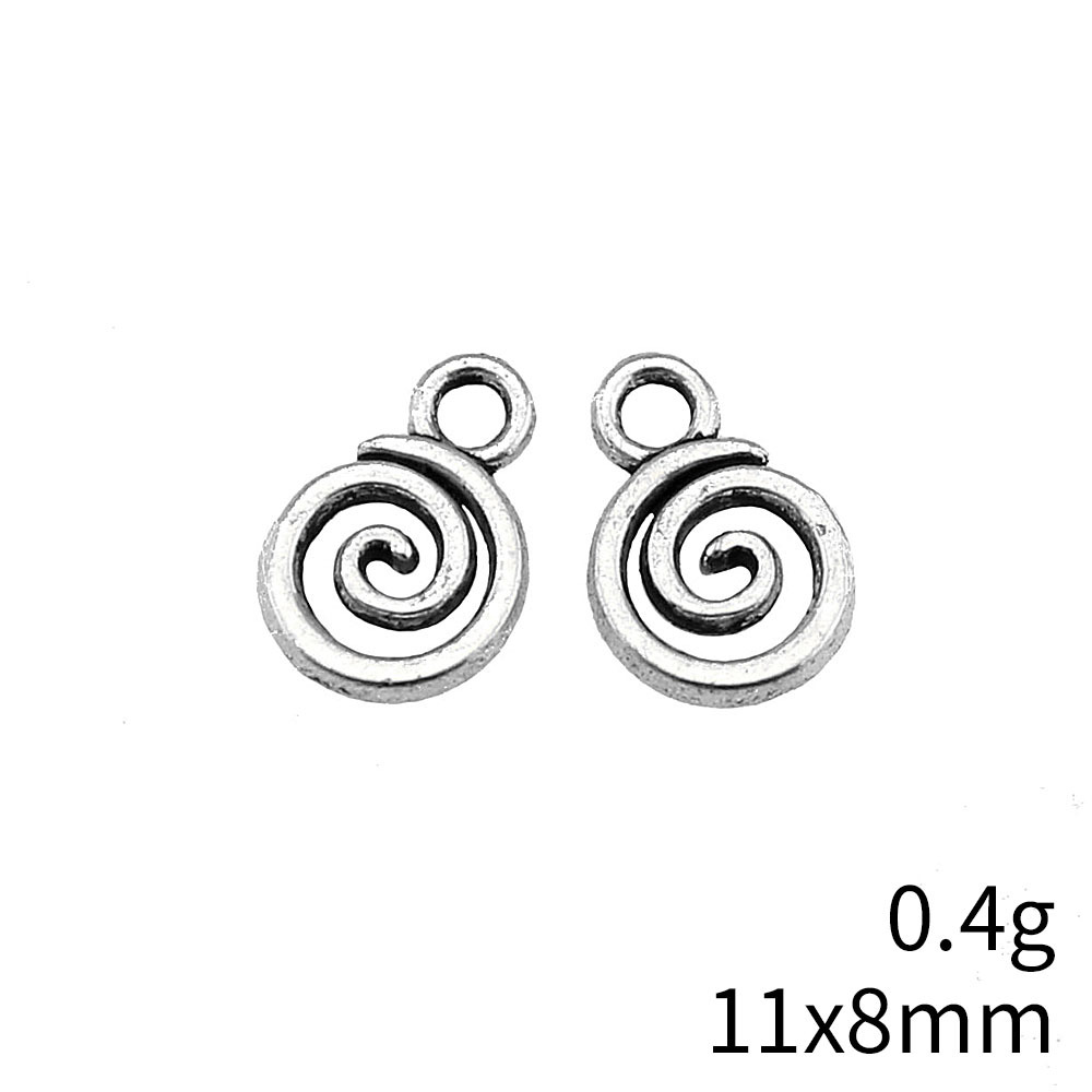 1 Pièce Rétro Spirale Alliage Placage Pendentif Bijoux Accessoires display picture 4