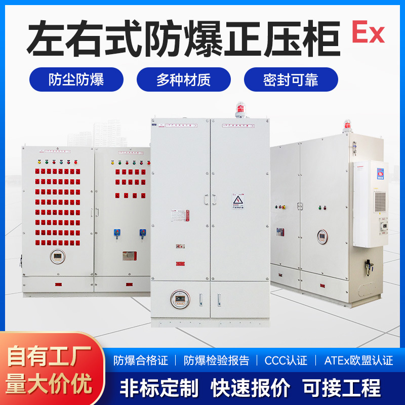 左右联排式防爆正压柜粉尘气体防爆正压铝碳钢不锈钢材质化工纺织