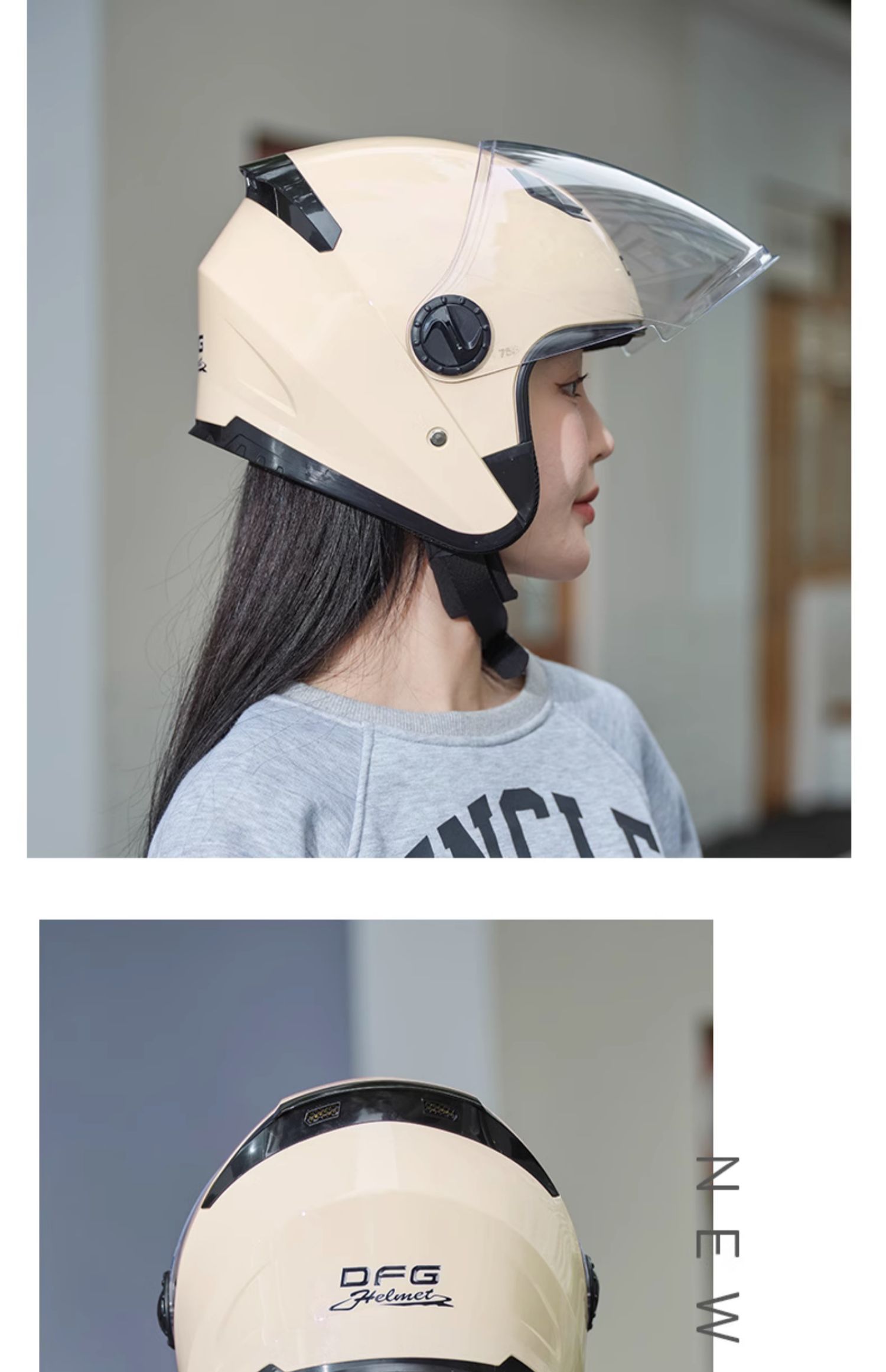 2025 New 3C Certified Helmet Electric Motorcycle Winter Warm Full Helmet