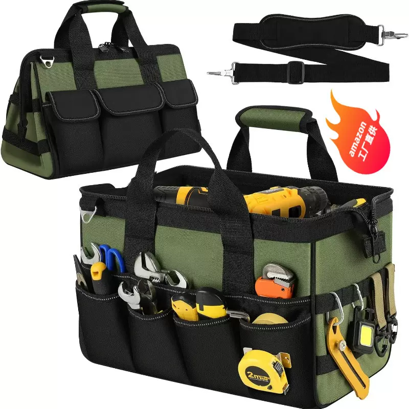 工厂工具手提包25个口袋便携式工具收纳袋电工维修手提工具袋