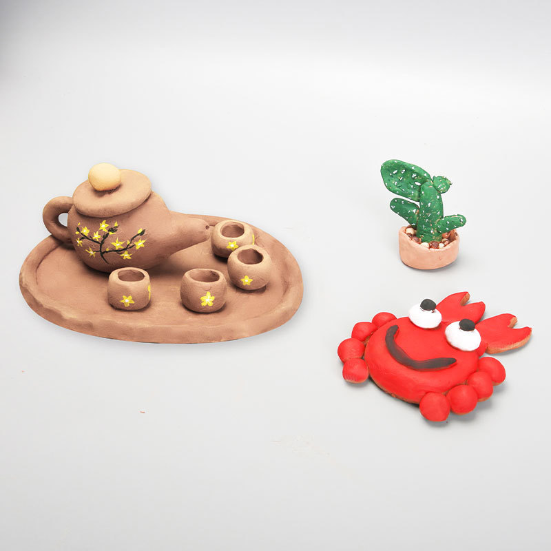 Escultura de arcilla tradicional china, paquete de material de bricolaje, arcilla de cerámica, artesanías hechas a mano, clases de jardín de infantes de la escuela primaria, actividades para padres e hijos, etc.