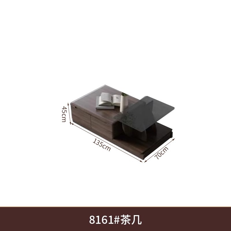 北米ブラックウォールナットテレビキャビネットモダンな中国のリビングルームの家具テレビフロアキャビネットホーム引き出し収納キャビネット|undefined