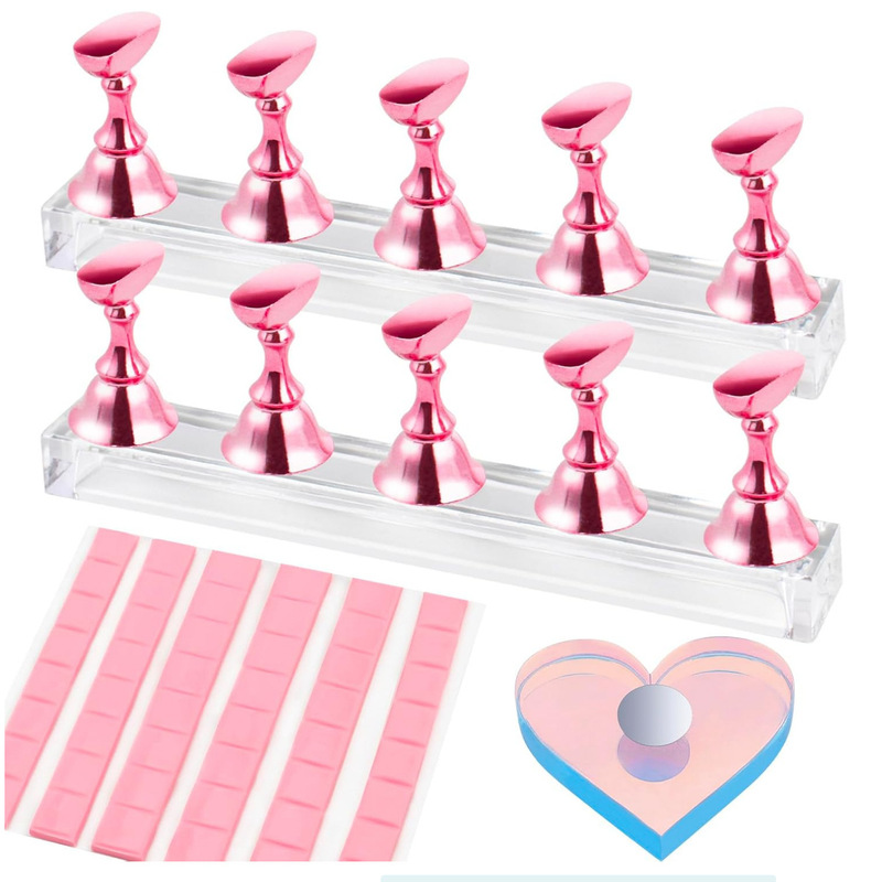 Aurora Oval Nail Practice Base Minimalist Style Nail Holder Acrylic Nail Tip Holder Wearable Nail Display Set Tools Aurora Oval Nail Practice Base Minimalist Style Nail Holder Acrylic Nail Tip Holder Wearable Nail Display Set Tools