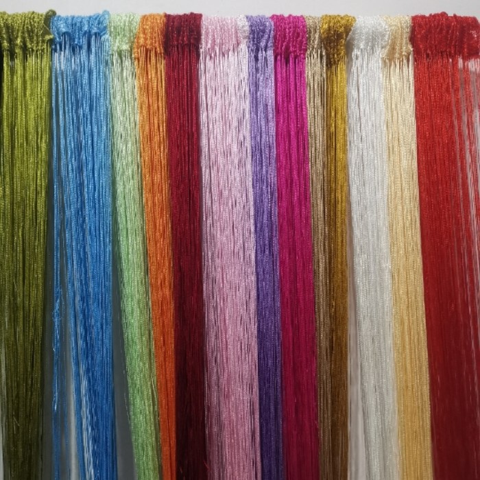 3m * 3m Wedding Props Ceiling Line Curtains Living Room Bedroom Shopping Mall Beauty Salon Decorative Tassel Partition Curtains