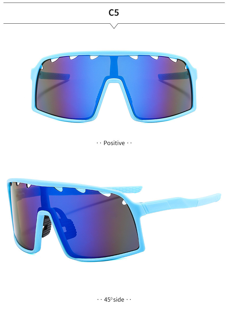 Streetwear Geometric Pc Square Full Frame Sports Sunglasses display picture 2