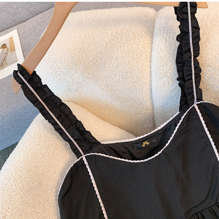 65-160kg Plus Size Princess Two-Piece Women's Clothing 2025 Spring New Fat mm Shirt Suspender Dress