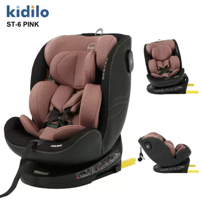 Kidilo Kidsren's Car Safety Seat Cross-Border 0-3 Years Old Infant Baby Carrier (Car child safety seat) - pink