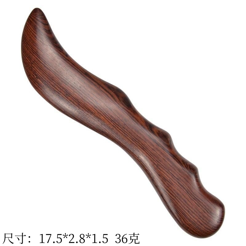 Sandalwood Gua Sha Knife Wooden Scraping Massage Tool Full Body Back Meridian Board overview