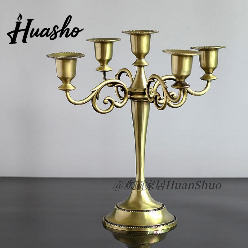 Nordic retro candlestick home ornament living room cafe theme…