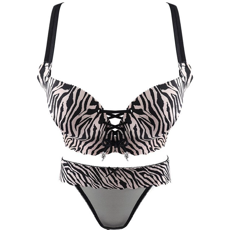 Supporting underwear, sexy bra top, set, increased thickness, beautiful back