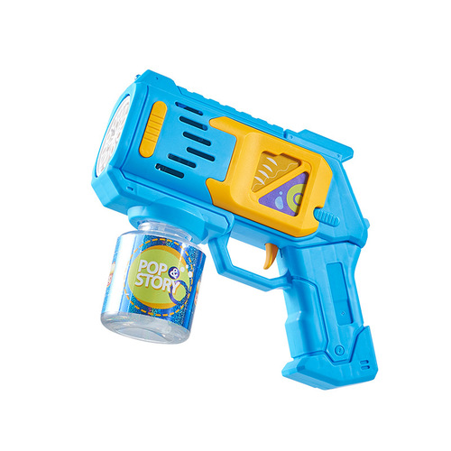 Children's handheld bubble machine with electric lights and music, automatic bubble blowing, outdoor trending toy, stall wholesale