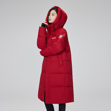 2025年冬季新品加厚长款羽绒棉服情侣男女同款立领连帽保暖宽松外