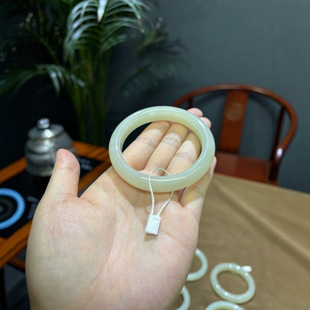 Jin Yu Tang Xinjiang Hetian Jade Bracelet Oily Full No Cracking Lake Light Yan Wrist Leave Poetic Ya Yun No. 2