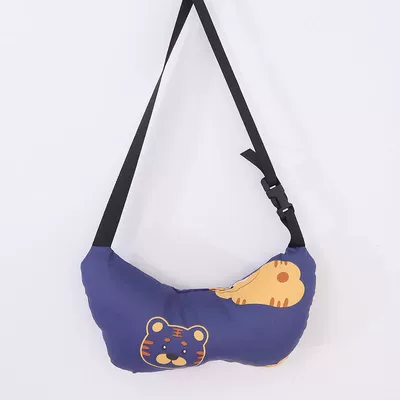 Car Headrest, Children's Sleeping: Headrest - neck-pillow-blue-little-girl